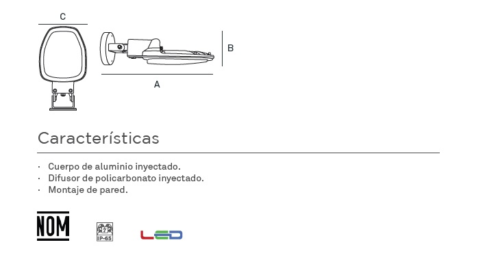 Lámpara suburbana de LED