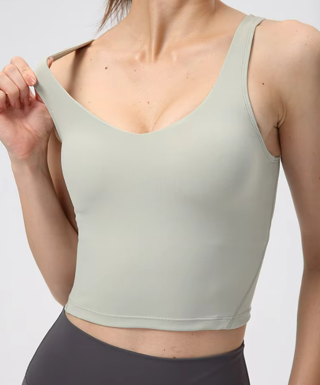 Women's Light Green Athletic Tank Top