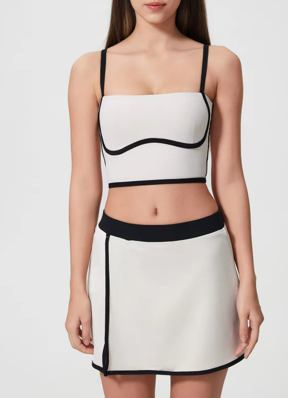 White Two-Piece Skirt Set