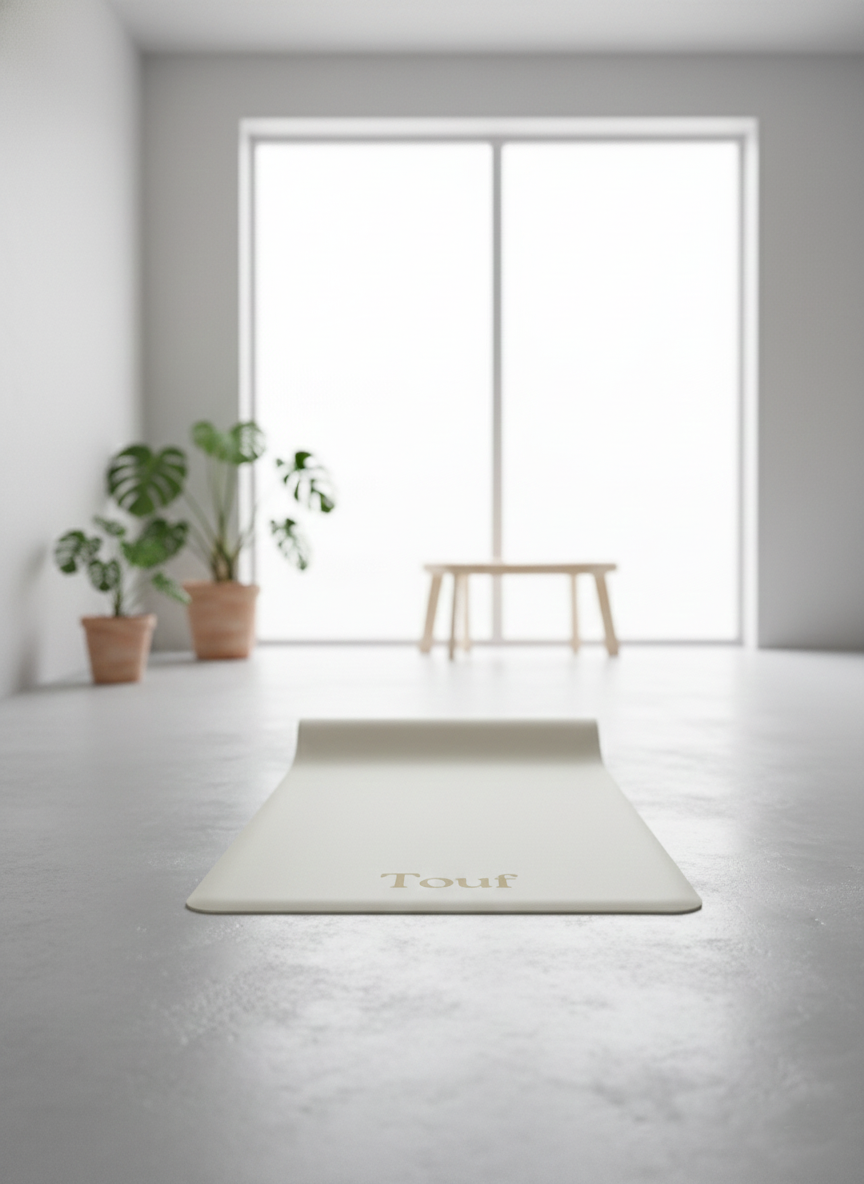 Touf Pupper Yoga Mat Creamy White 5mm