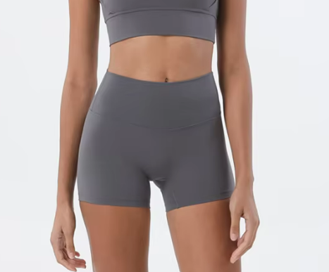 High-Waist Biker and Gym Shorts - Earth Tones