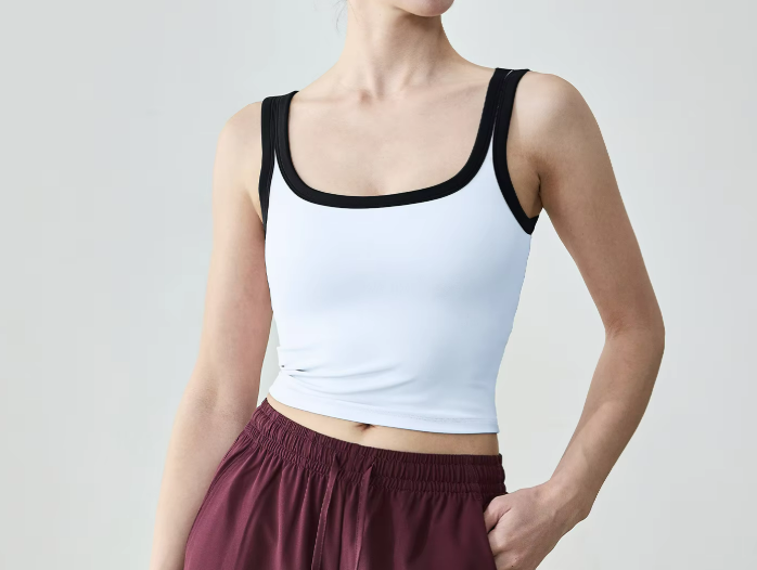 Two-Tone Bib Tank Top
