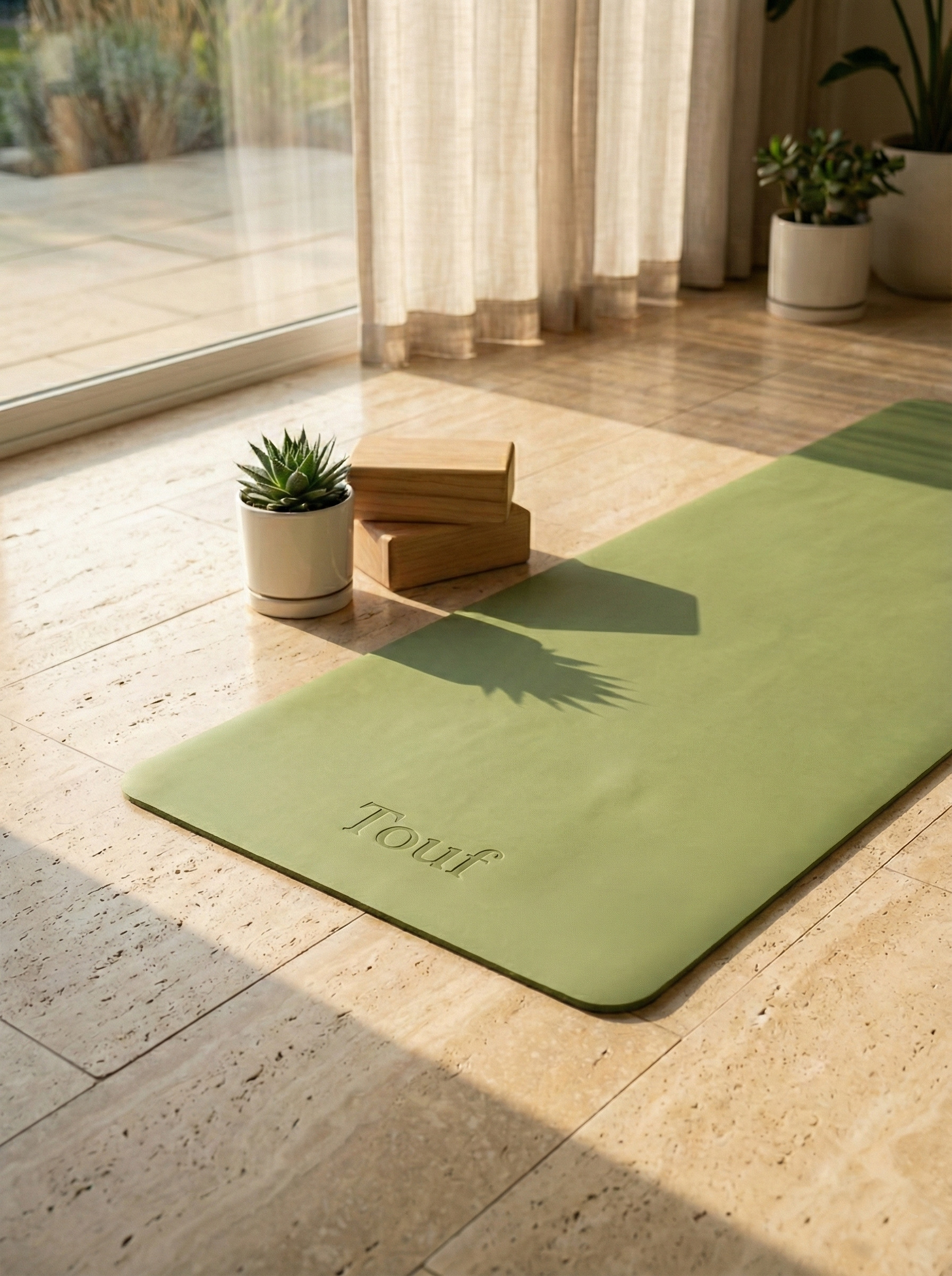 Touf Pupper Yoga Mat Avocado Green 5mm 