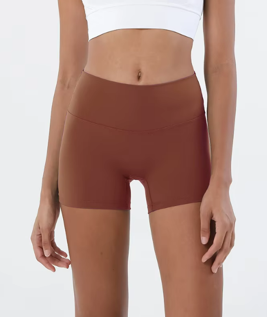 High-Waisted Biker Shorts - Light Colors