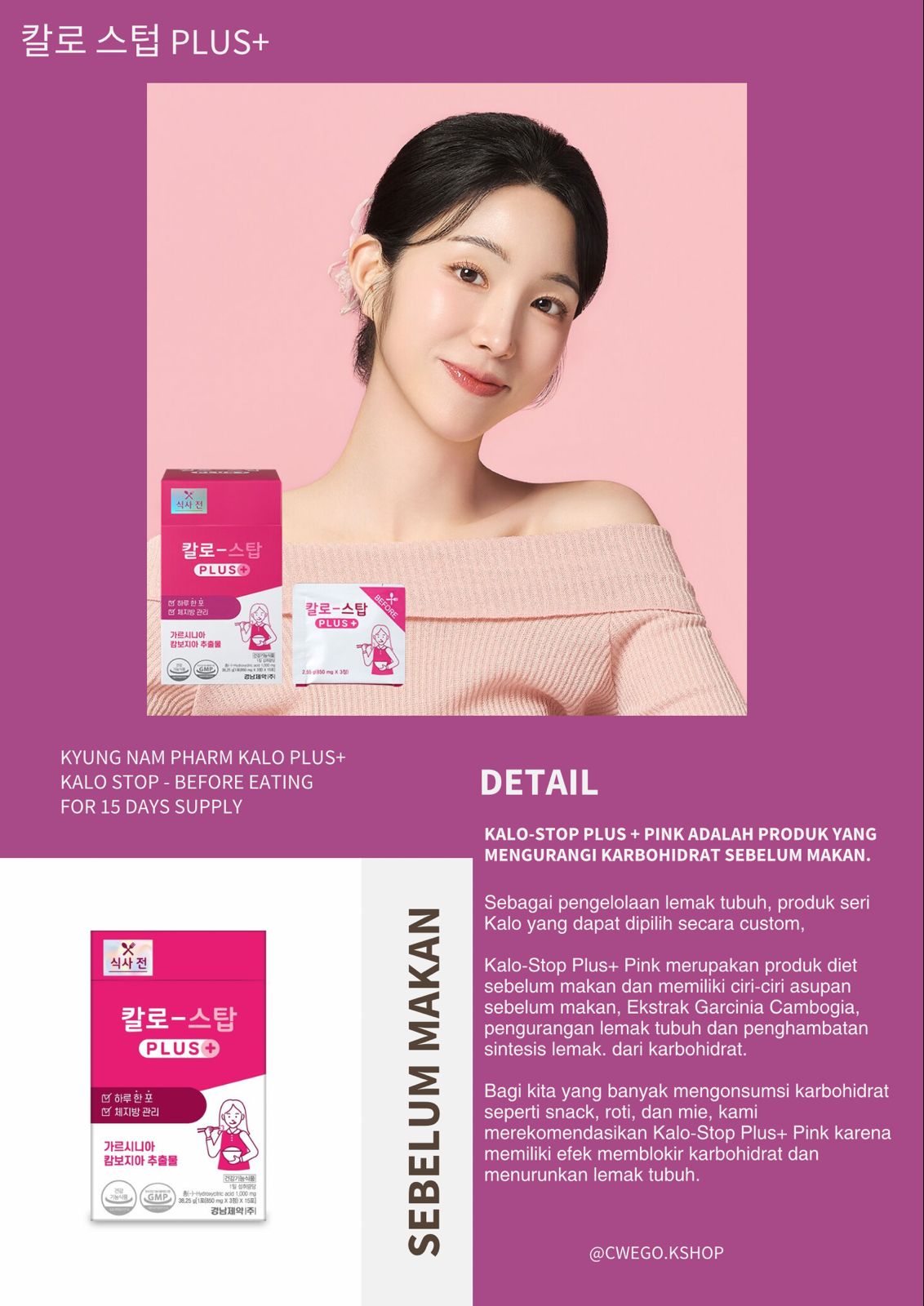 Set Paket Kalo stop dan Kalo kontrol