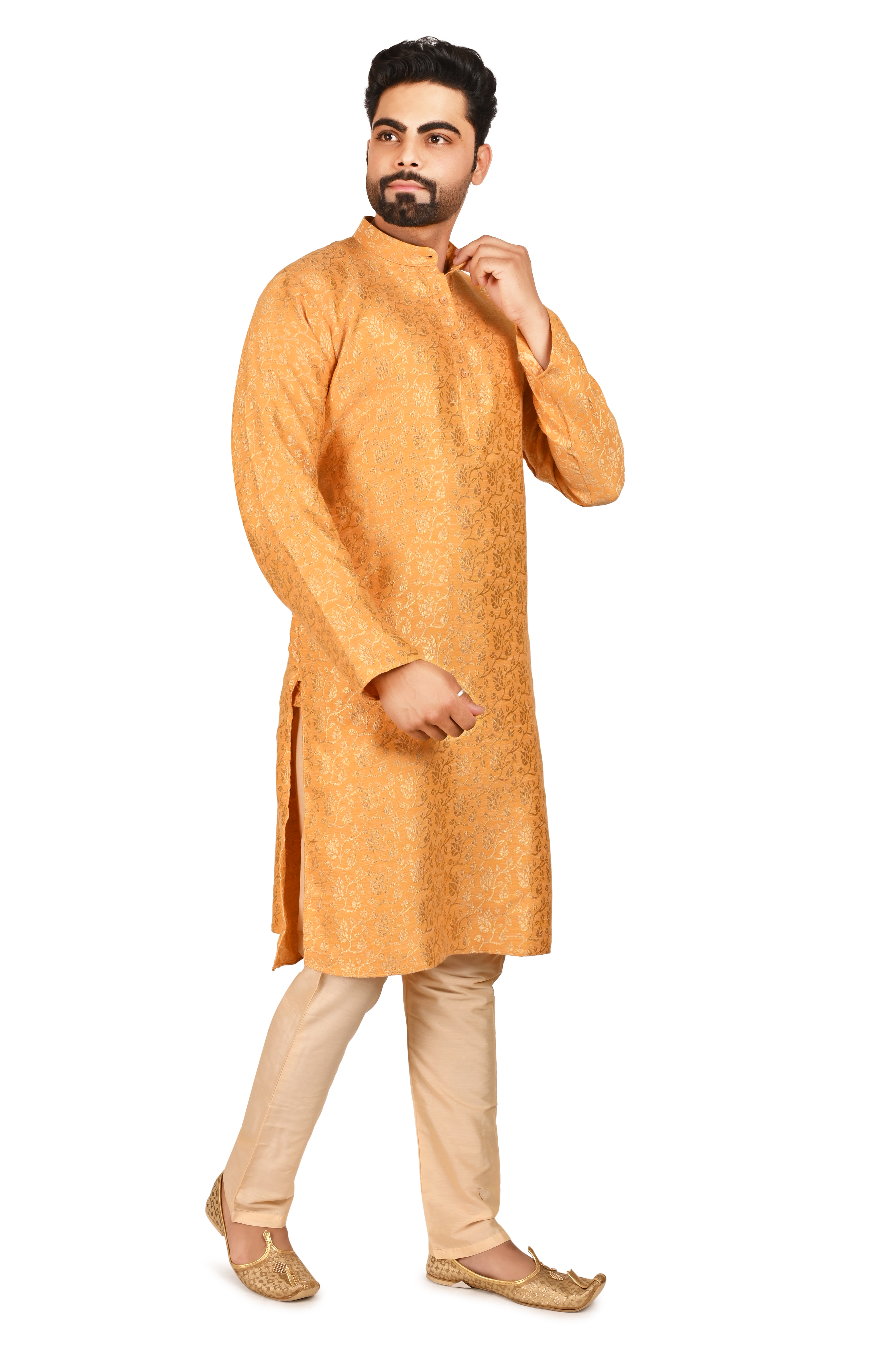 Men's Golden Kurta