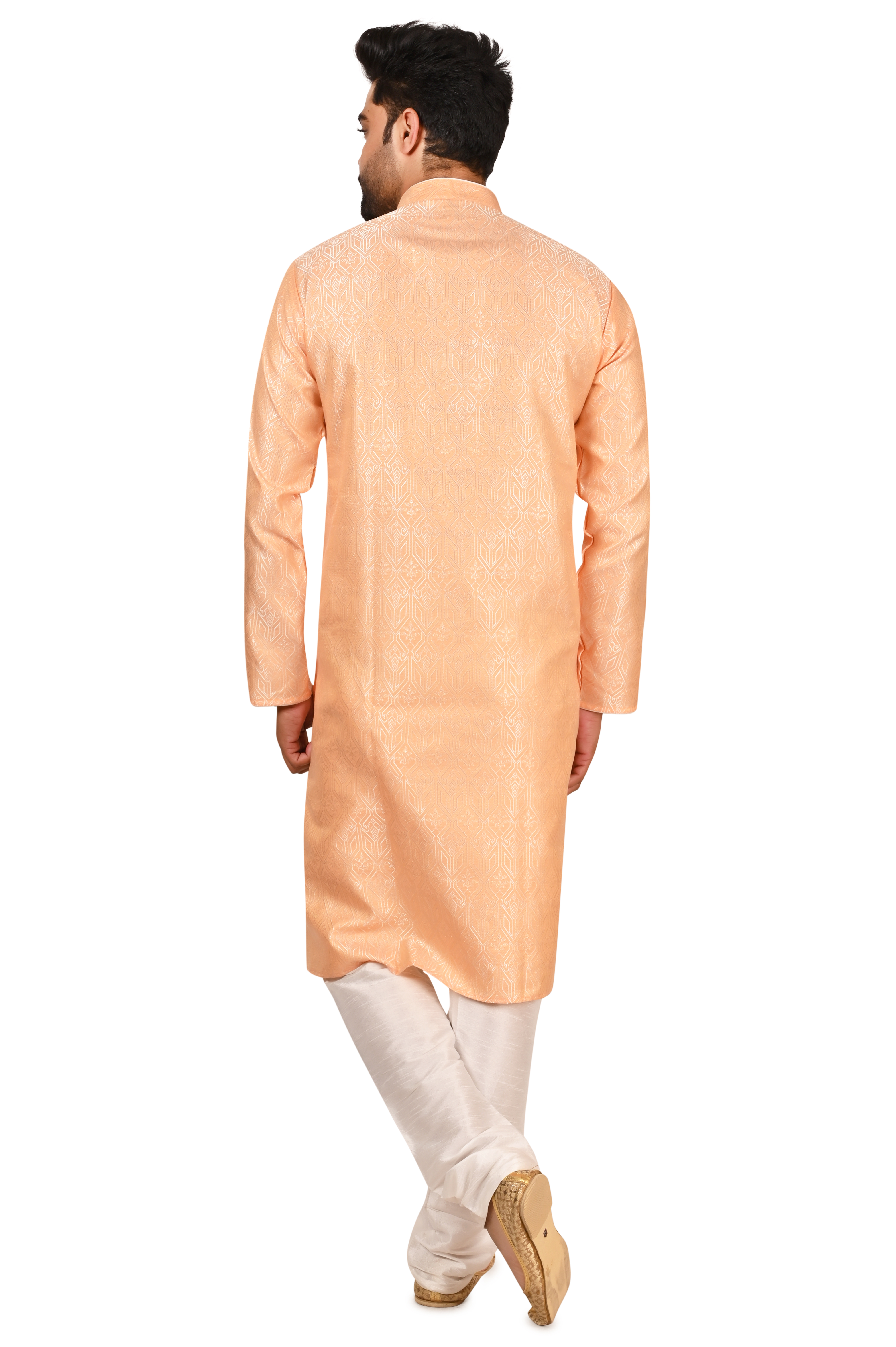Peach Colored Men's Kurta