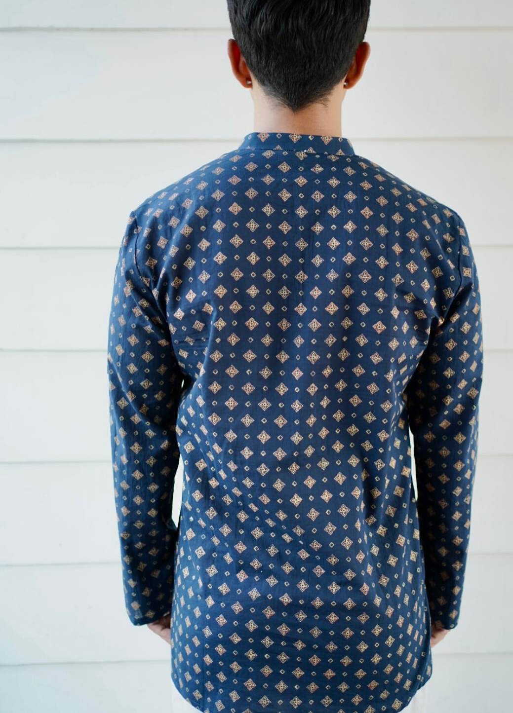Blue Mini floral motif