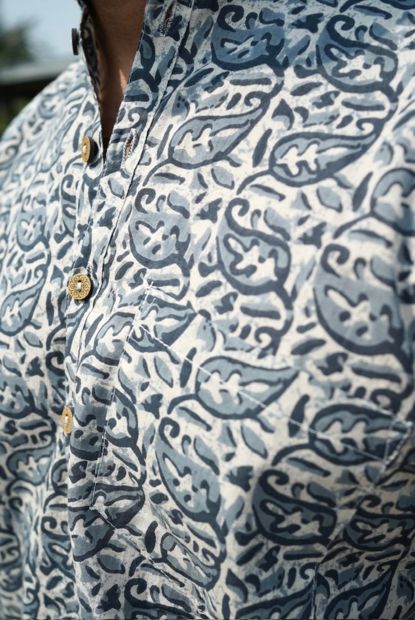 White Paisley Motif