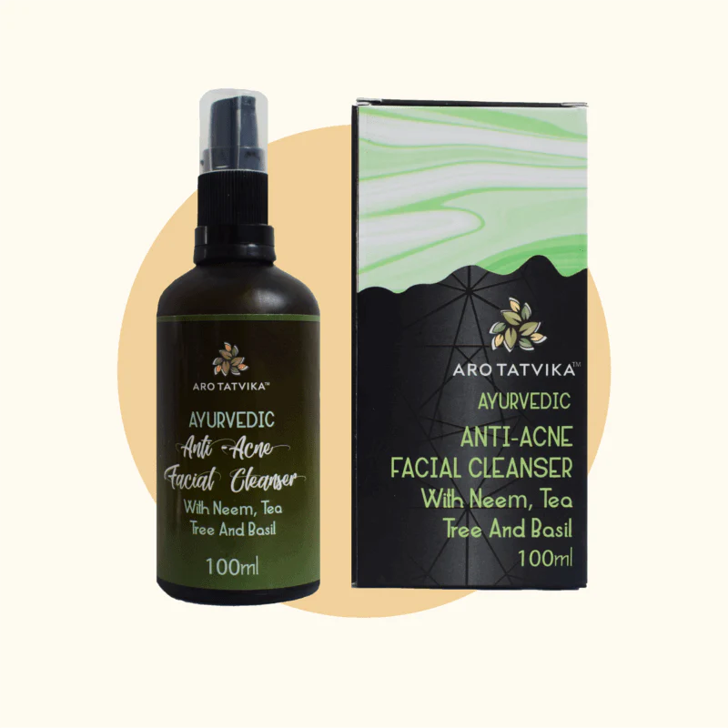 ANTI-ACNE FACIAL CLEANSER WITH NEEM, TEA TREE AND BASIL (100ml)