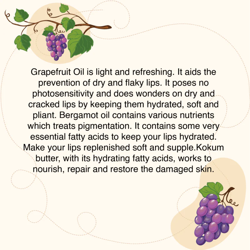Wine Grapefruit Lip Balm 9g