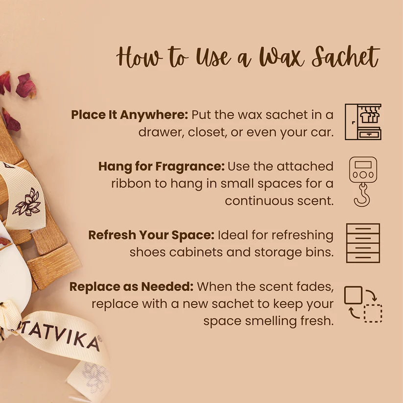 Romantic Rose Wax Sachet/Fragrance Bar