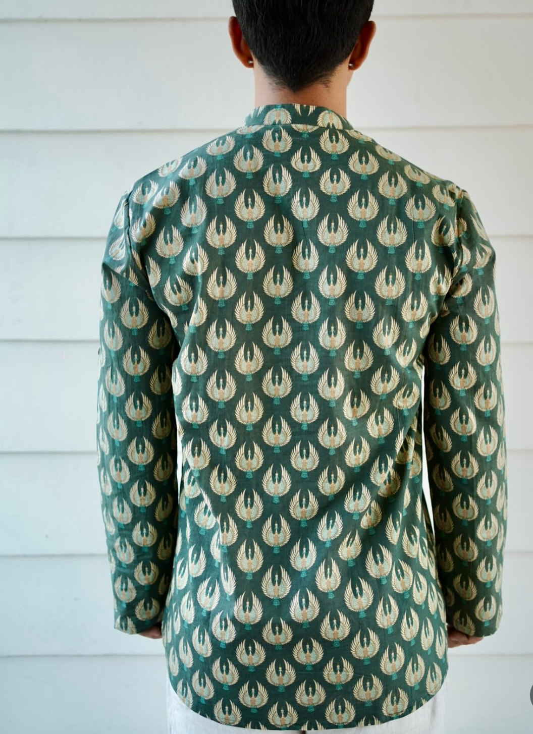 Olive green peacock