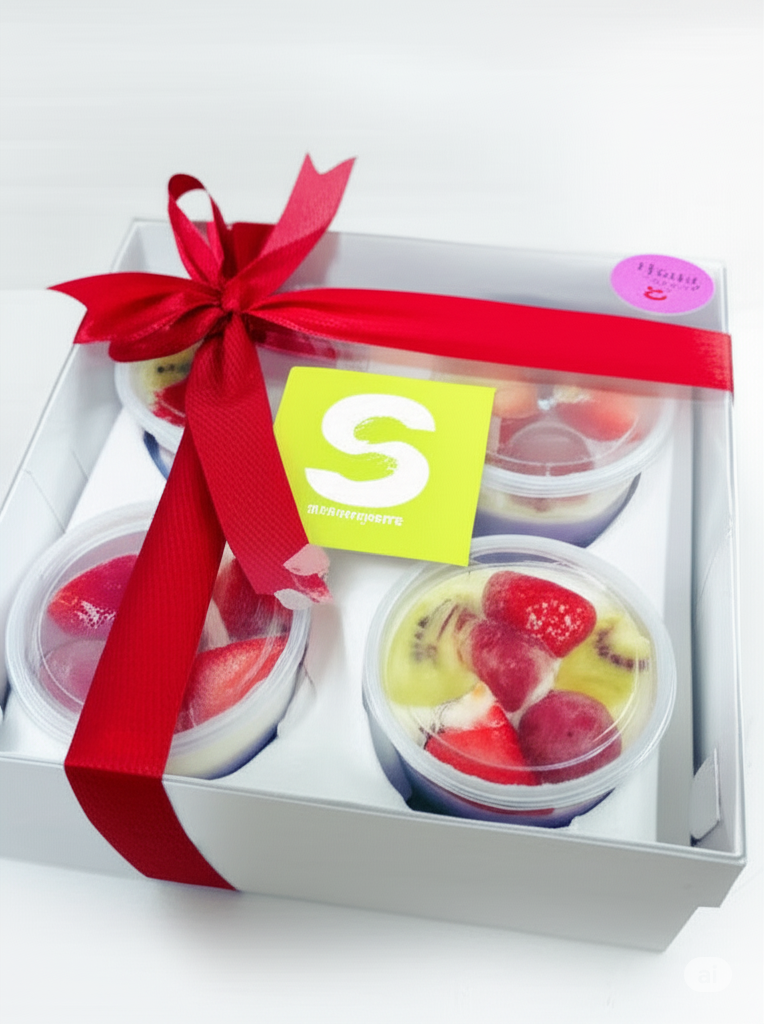 Pudding Buah cup isi 4. Only 55k