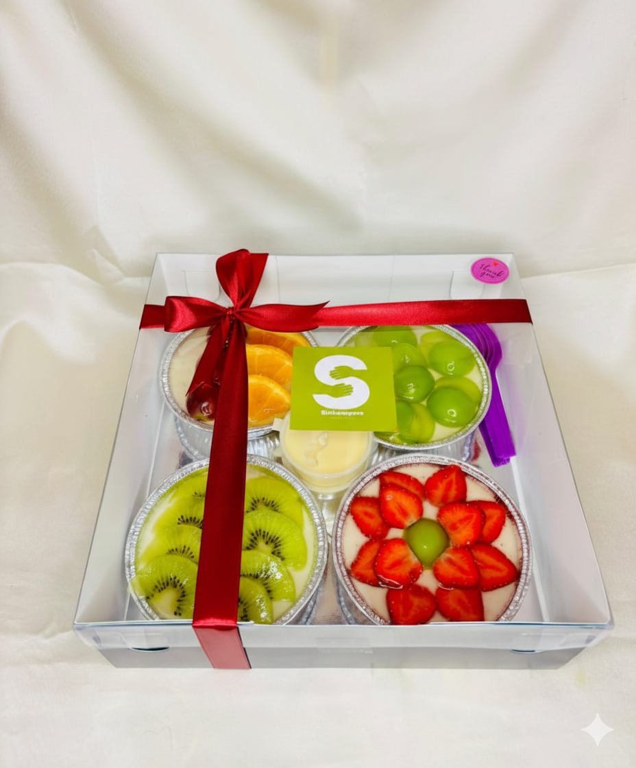 Pudding medium Buah Segar