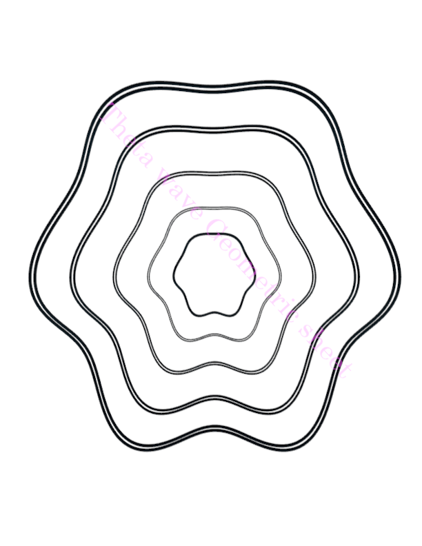 Theta Geometric Frequency coloring Sheet