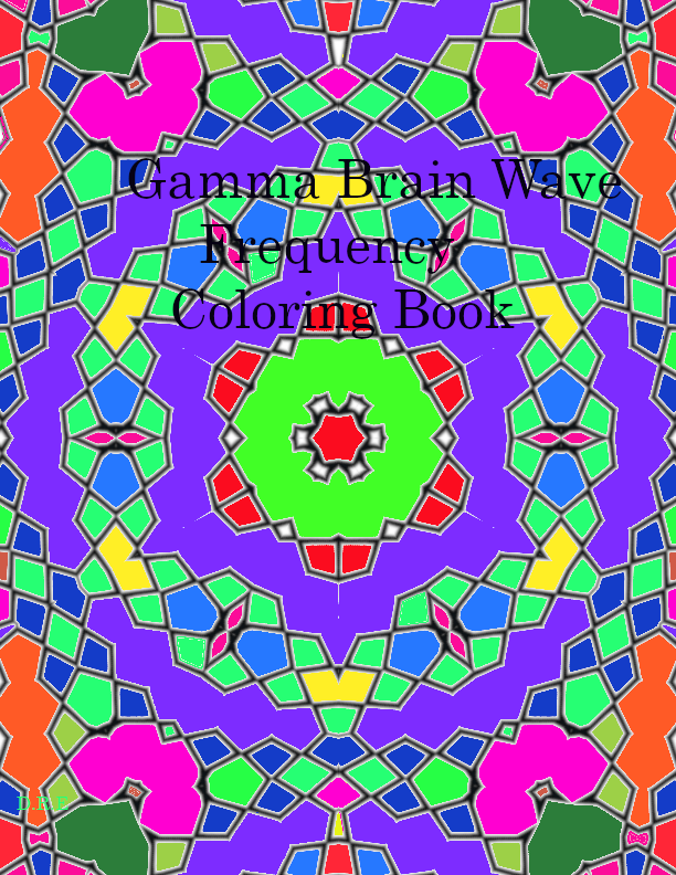Gamma Brain Wave Frequency Coloring Book