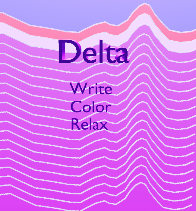 Delta Brain Wave Journal Coloring Book