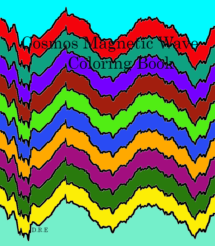 Cosmic Magnetic Wave Coloring Book