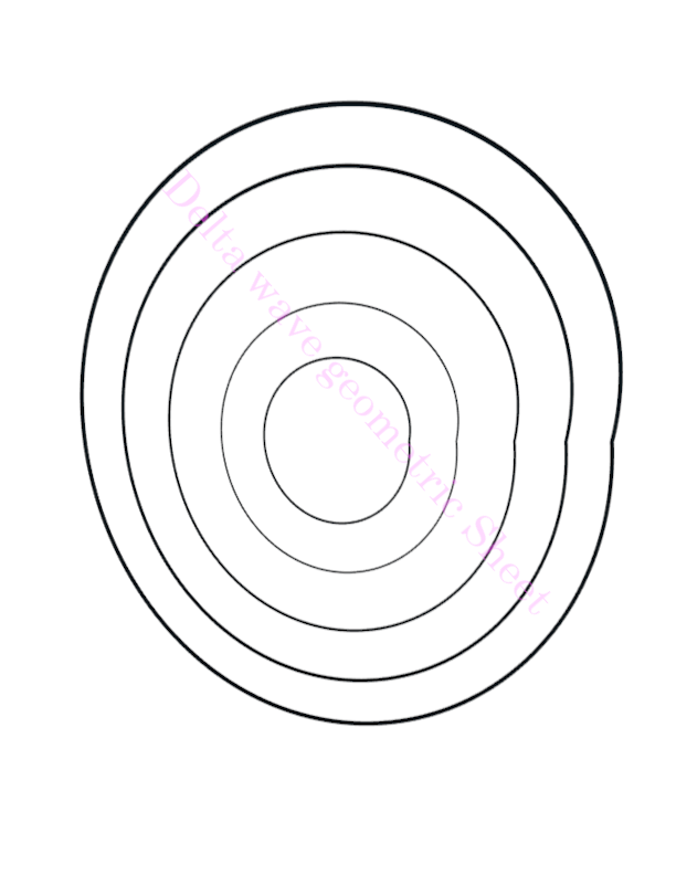Delta Geometric Frequency Coloring Book