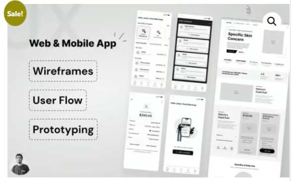 Web & Mobile App Wireframes