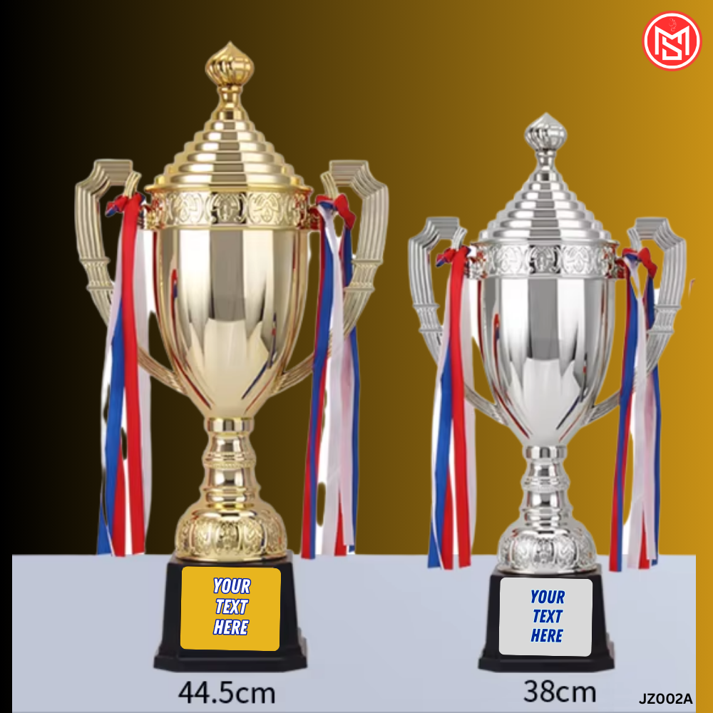 Elegant Plastic Trophy in Golden and Silver 