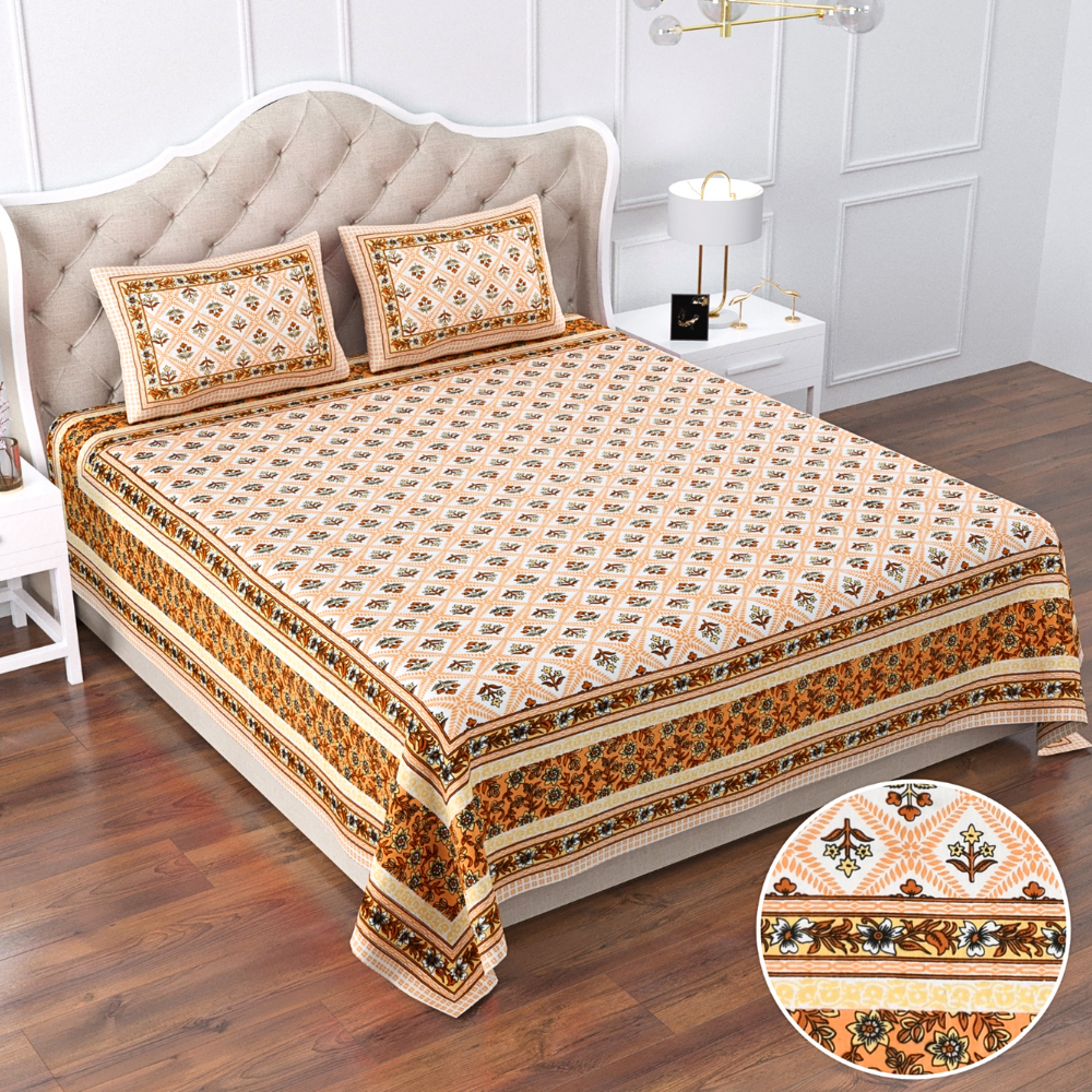 Elegant Printed Bed Sheet Set