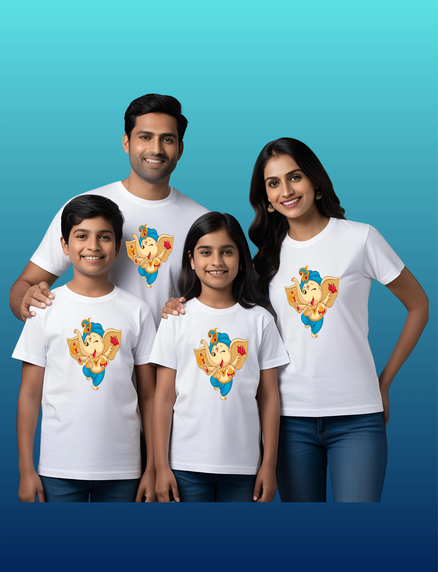 Ganesh Printed Family T-shirts