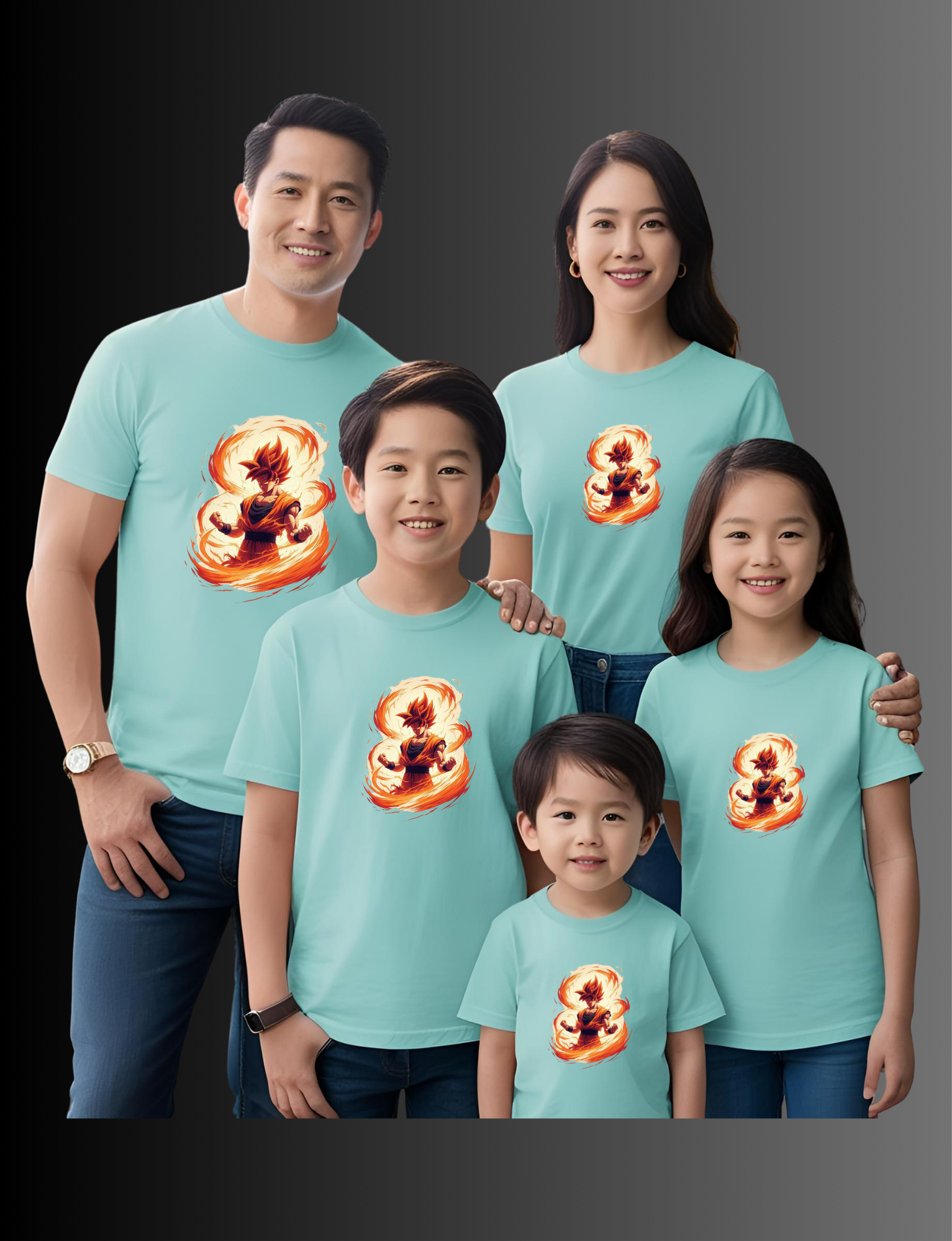Anime Character Family T-Shirt Set