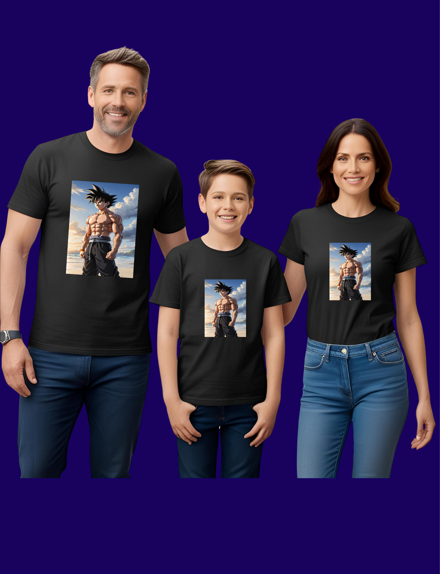 Anime Character Family T-Shirt Set