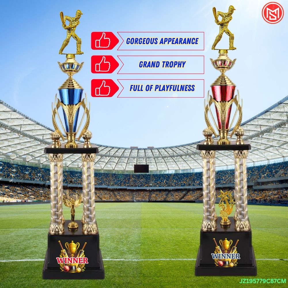 Elegant Grand Cricket Trophy for Champions