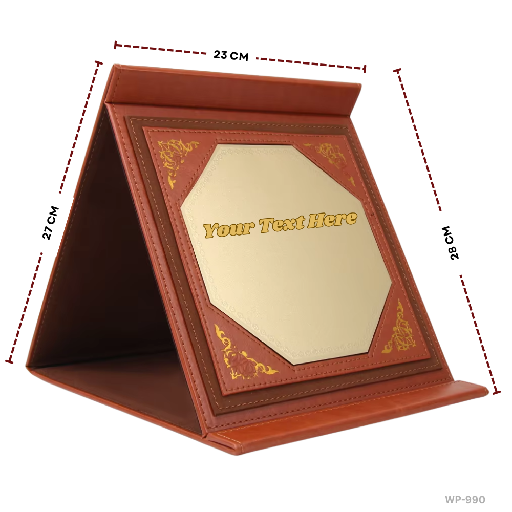Leather Finish Plaque Award