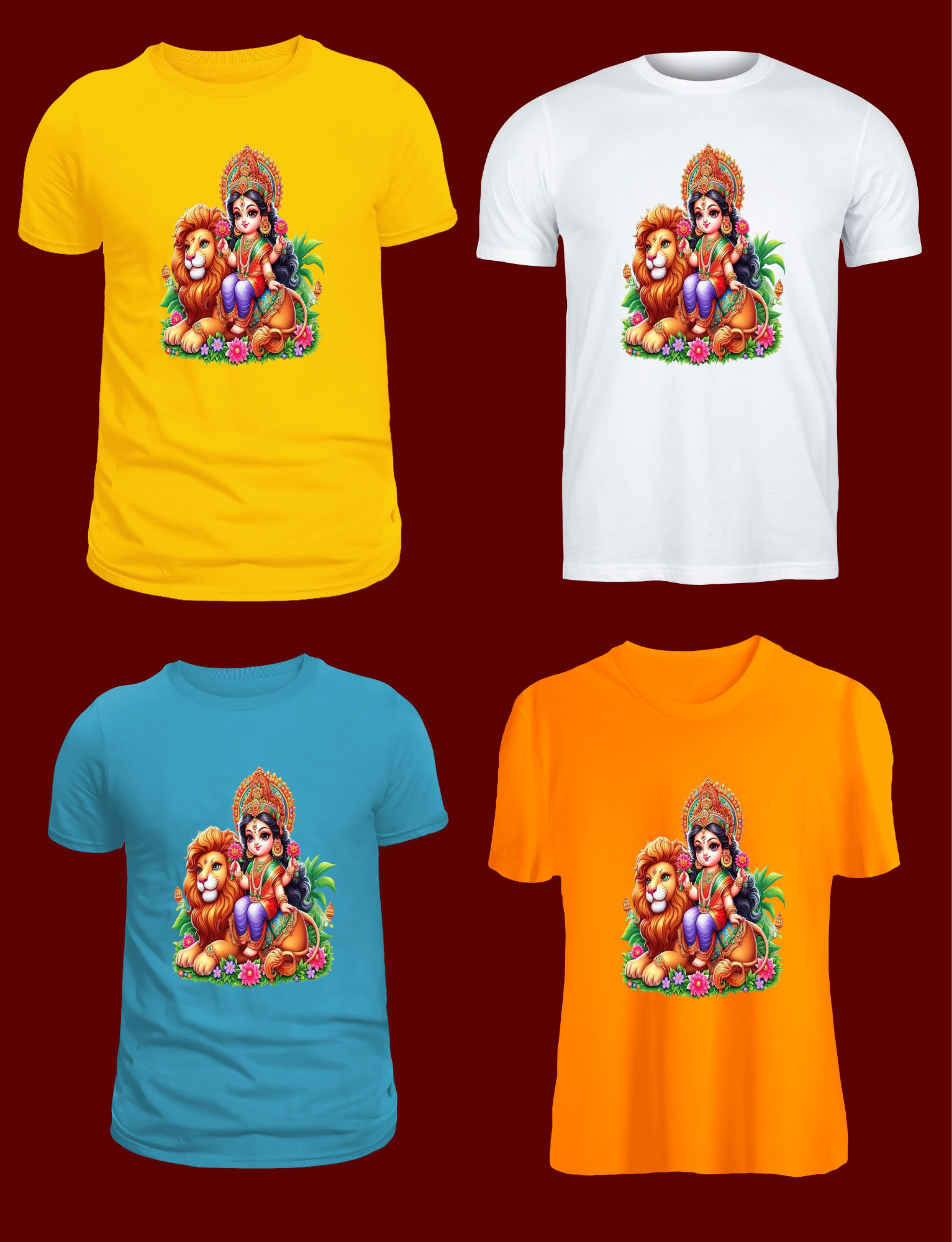 Durga Goddess Graphic T-Shirts