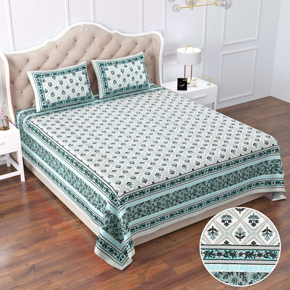 Elegant Printed Bed Sheet Set