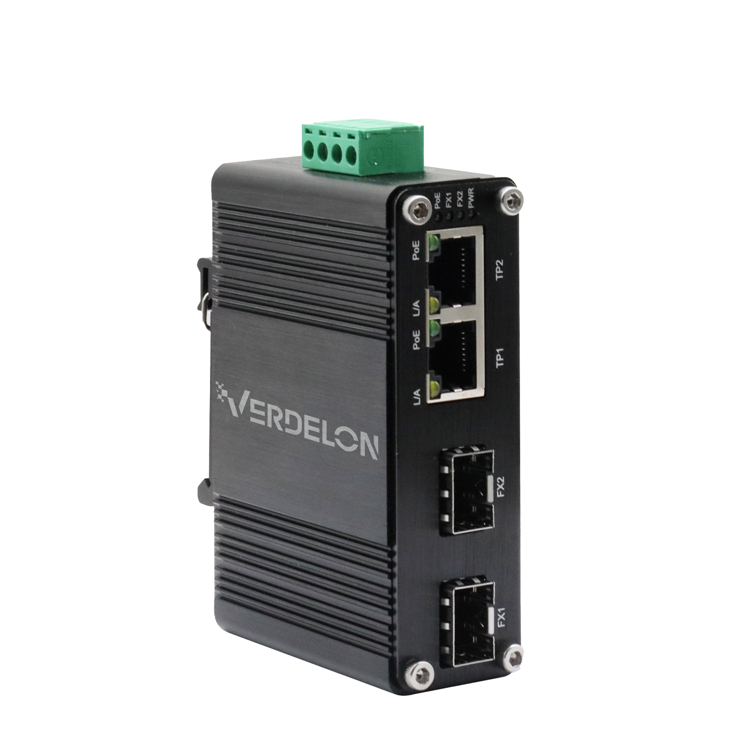 Industrial 2 Port High Power PoE++ Media Converter (2 SFP)