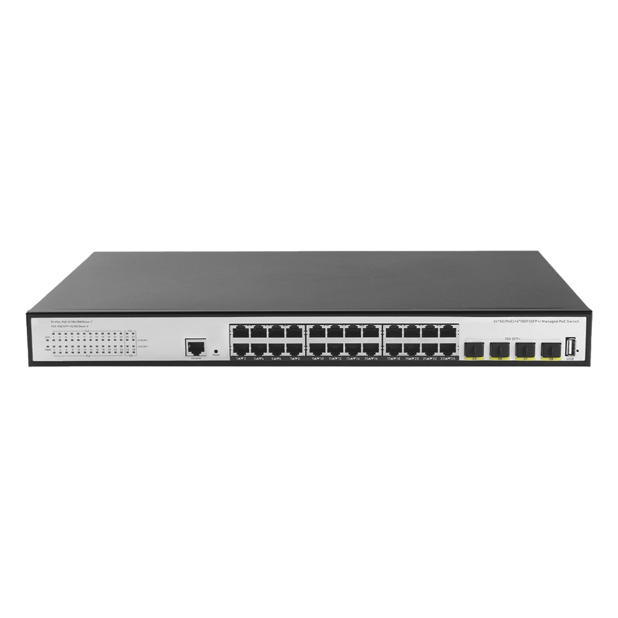 L3 Managed 24 Port 10G PoE+ Switch