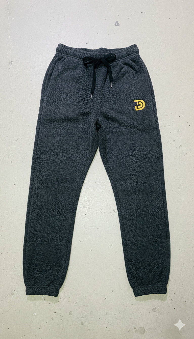 Dark Gray Fleece Jogger Pants
