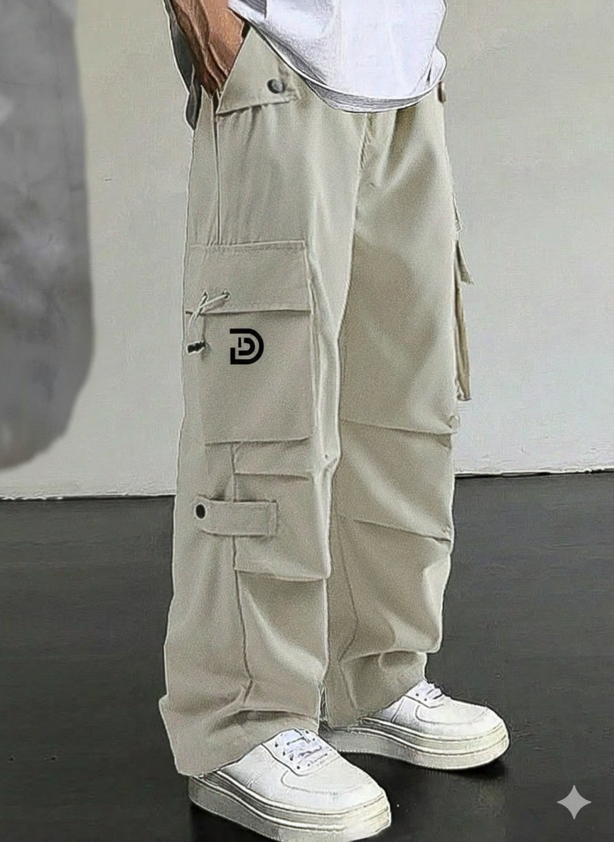 Beige Cargo Pants