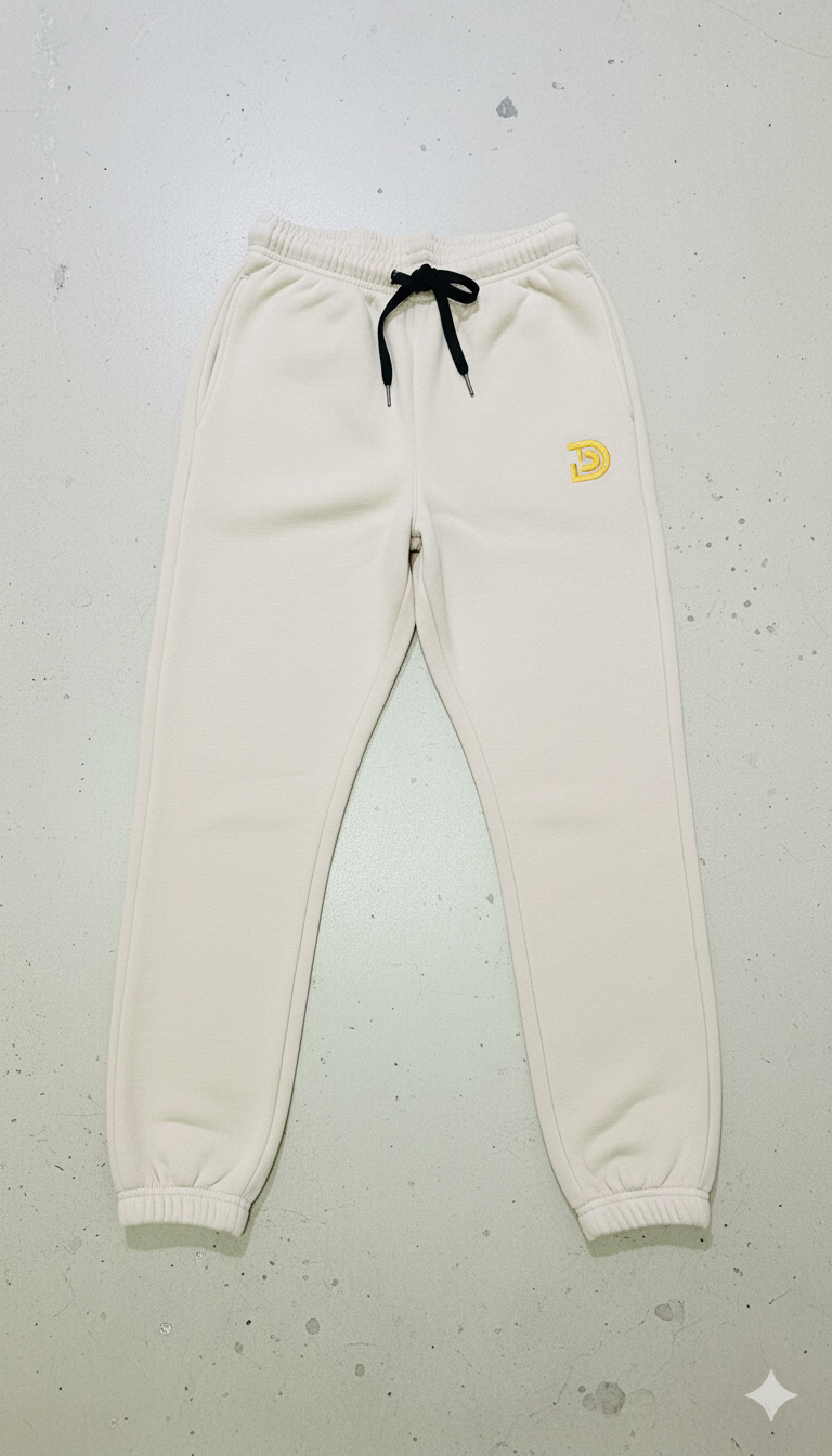 Cream Jogger Sweatpants