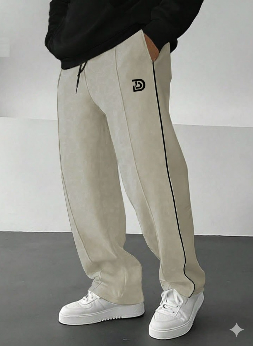 Beige Casual Sweatpants