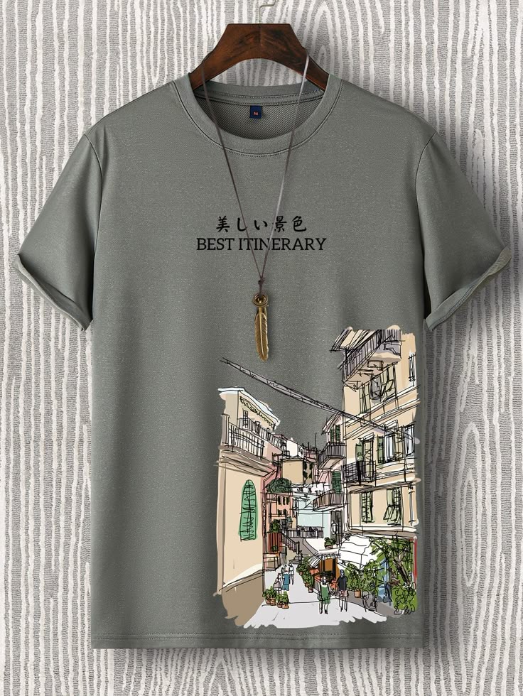 Urban Sketch Graphic T-shirt