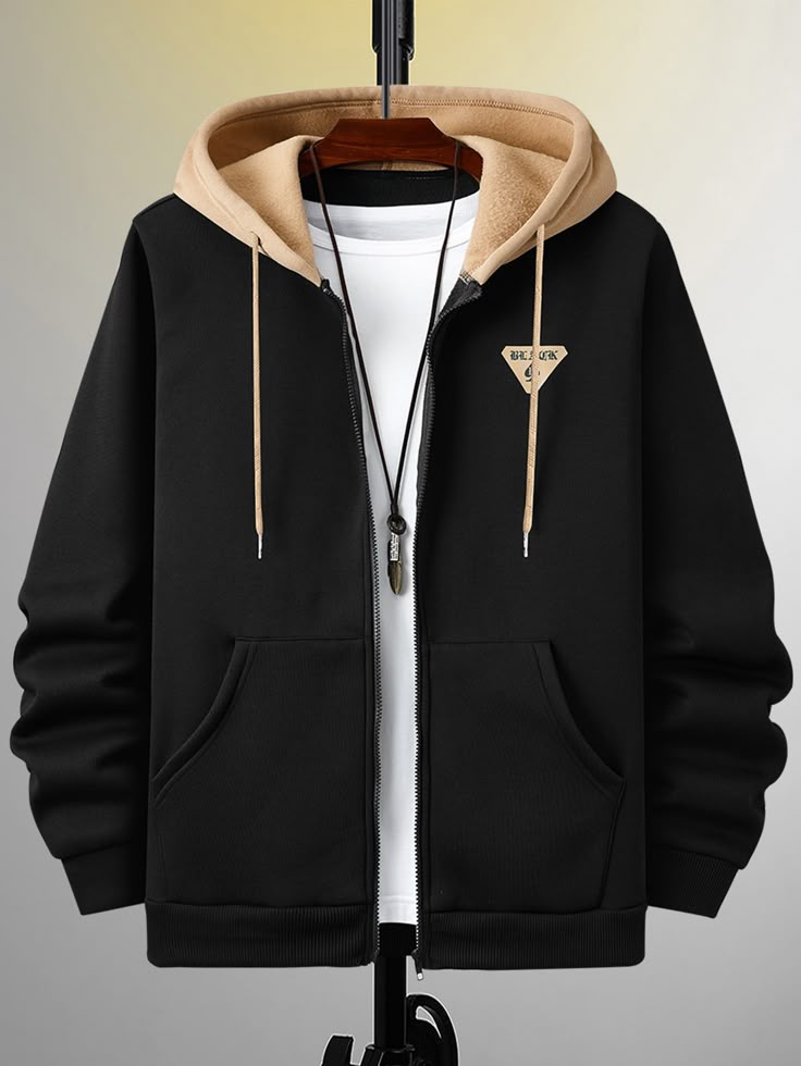 Black Hooded Jacket