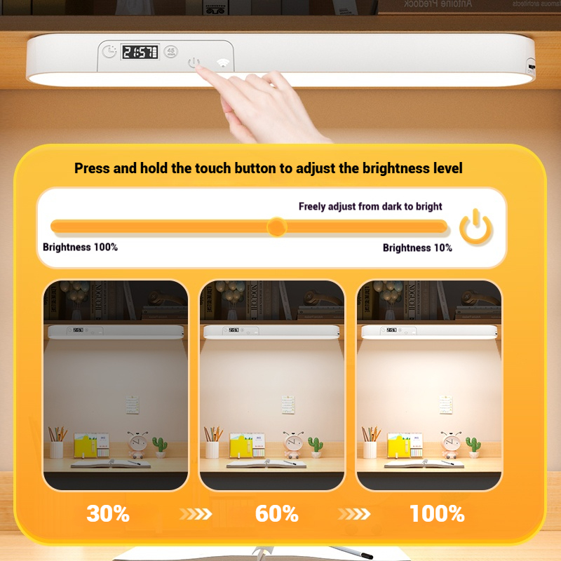 1613-28S LED Magnetis Learning Light with Clock