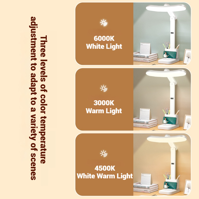 1319A  LED Desk Lamp with Clock