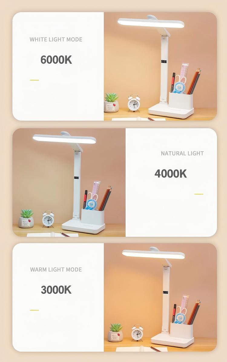 1313 LED Desk Lamp with Clock