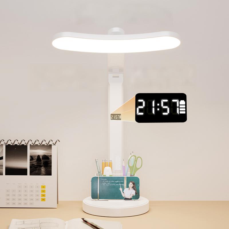 1318A LED Desk Lamp with Clock