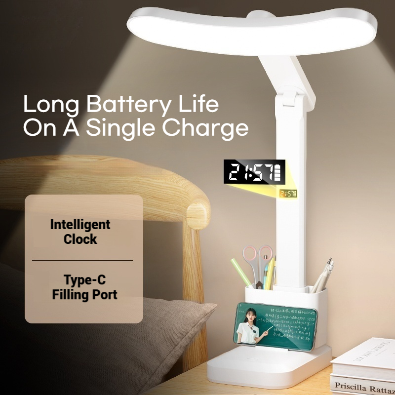 1319A  LED Desk Lamp with Clock