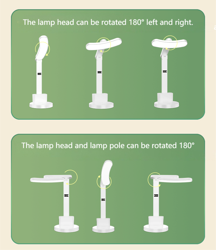 1318A LED Desk Lamp with Clock