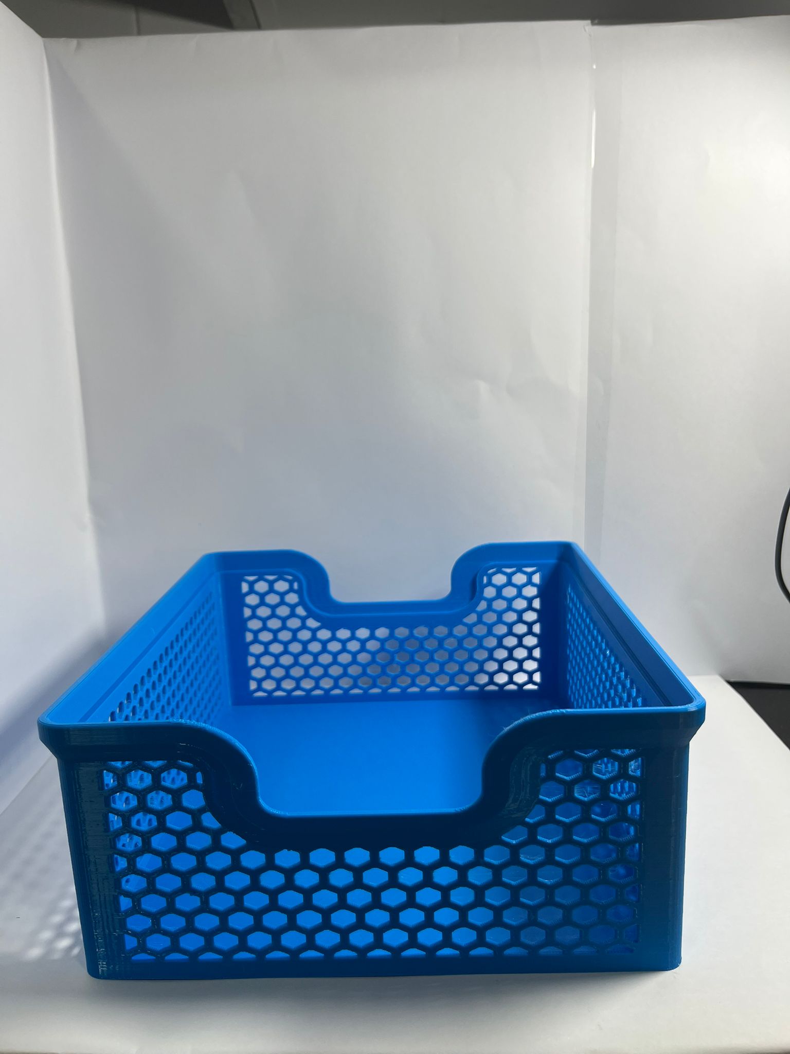 Caja organizadora plástica azul