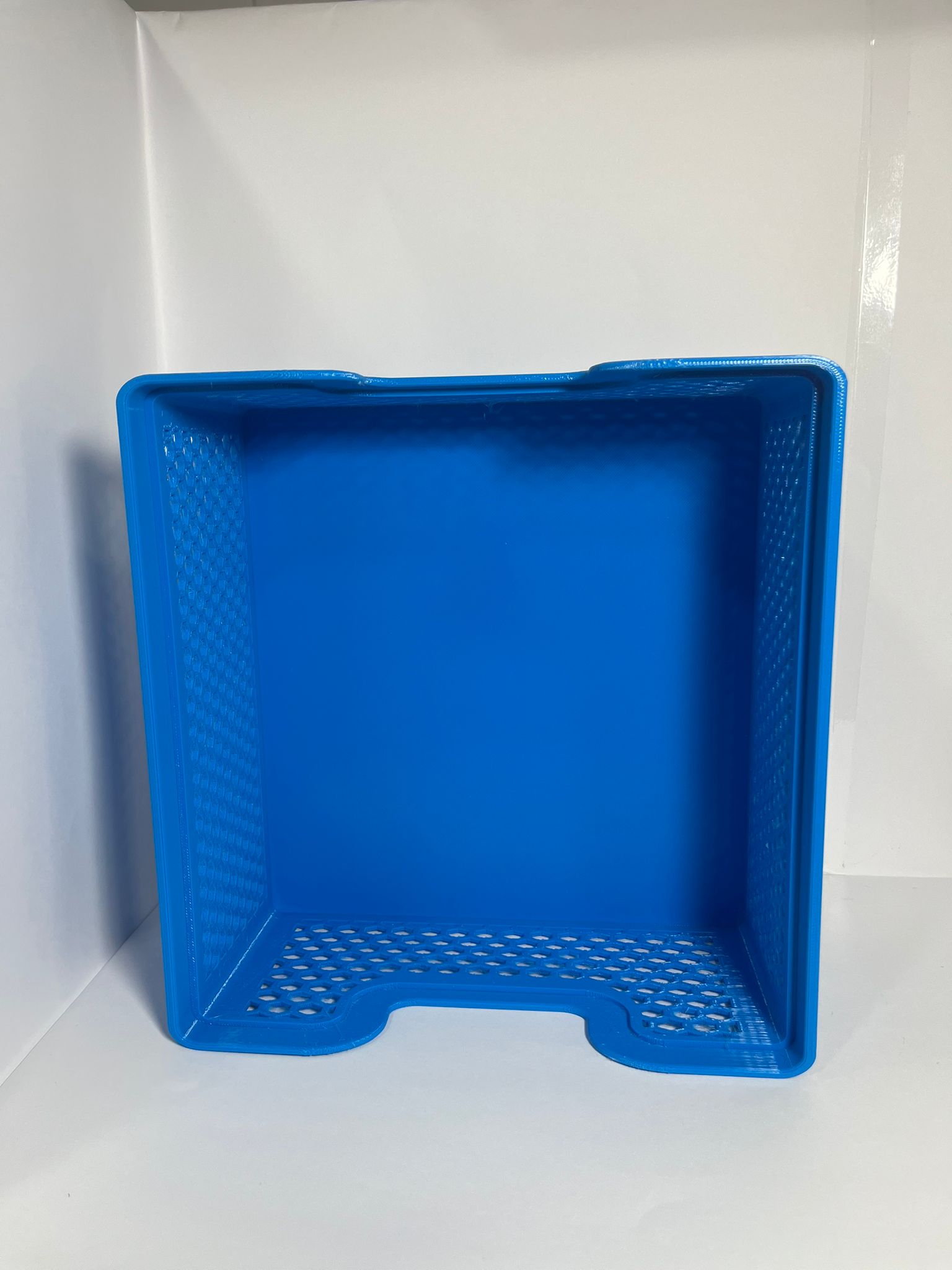 Caja organizadora plástica azul